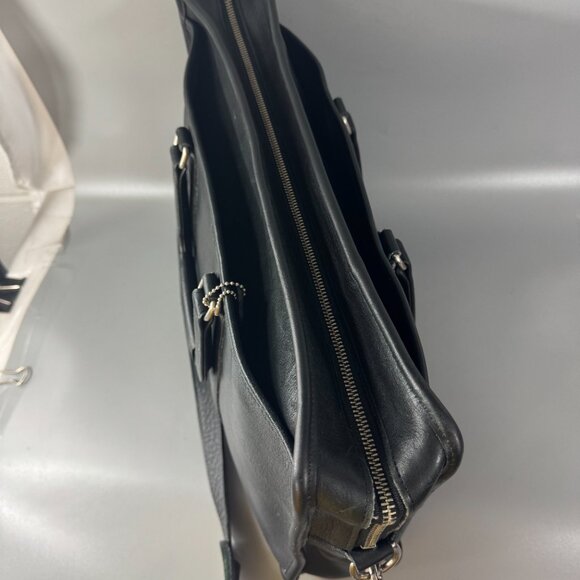 Vintage Coach # 5296 Black Leather Briefcase/Laptop Bag - Picture 7 of 14